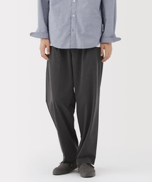 紳士 乾きやすいイージータックワイドパンツ