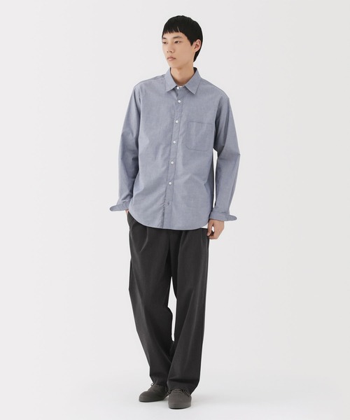 無印良品（ムジルシリョウヒン）の「紳士　乾きやすいイージータックワイドパンツ（その他パンツ・メンズ・ブラック/ブラウン系/チャコールグレー/ダークネイビー・S/M/L/XL）」の9枚目の写真