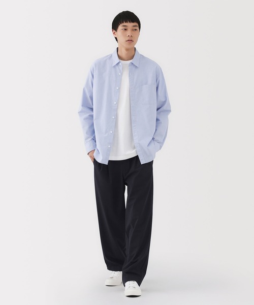 無印良品（ムジルシリョウヒン）の「紳士　乾きやすいイージータックワイドパンツ（その他パンツ・メンズ・ブラック/ブラウン系/チャコールグレー/ダークネイビー・S/M/L/XL）」の21枚目の写真