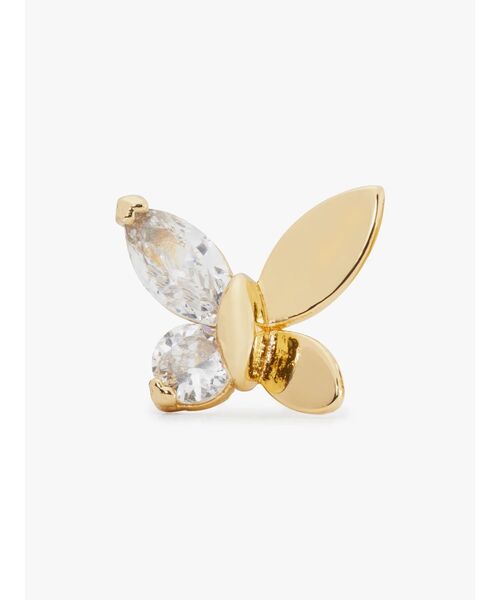 kate spade new york（ケイトスペード ニューヨーク）の「ソーシャル バタフライ ピアス（ピアス（両耳用）・レディース・ベージュ・ONESIZE）」の3枚目の写真