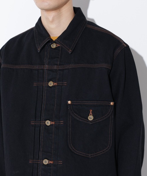 Lee（リー）の「LEE/別注 COW BOY JACKET(セットアップ可)（デニムジャケット・メンズ・インディゴブルー/ブラック・L/M/S）」の19枚目の写真