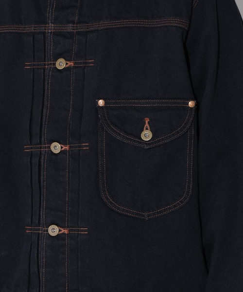 Lee（リー）の「LEE/別注 COW BOY JACKET(セットアップ可)（デニムジャケット・メンズ・インディゴブルー/ブラック・L/M/S）」の22枚目の写真