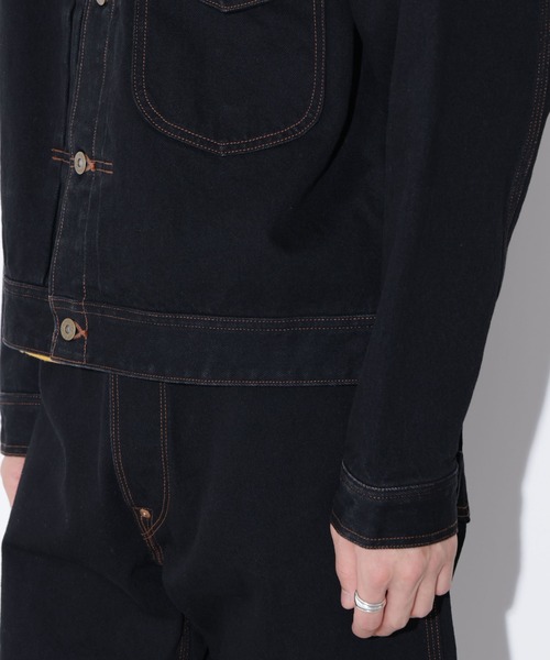 Lee（リー）の「LEE/別注 COW BOY JACKET(セットアップ可)（デニムジャケット・メンズ・インディゴブルー/ブラック・L/M/S）」の21枚目の写真