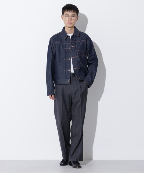 Lee（リー）の「LEE/別注 COW BOY JACKET(セットアップ可)（デニムジャケット・メンズ・インディゴブルー/ブラック・L/M/S）」の7枚目の写真