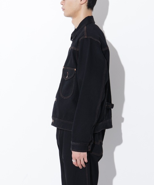 Lee（リー）の「LEE/別注 COW BOY JACKET(セットアップ可)（デニムジャケット・メンズ・インディゴブルー/ブラック・L/M/S）」の17枚目の写真