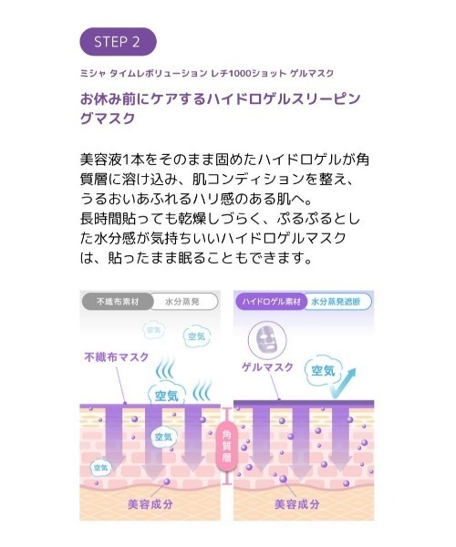 MISSHA（ミシャ）の「【MISSHA/ミシャ】タイムレボリューション　レチ1000ショット　ゲルマスク（パック/フェイスマスク・レディース・その他・FREE）」の6枚目の写真