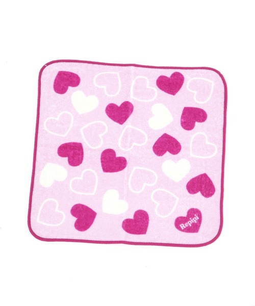repipi armario(レピピ アルマリオ)の「ランダムハートハンカチタオル(ハンカチ/ハンドタオル・キッズ・ブラック/ピンク/パープル・FREE)」の3枚目の写真