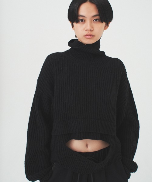 soduk（スドーク）の「【soduk】hole knit（ニット/セーター・レディース・ブラック/パープル・ONE SIZE）」の17枚目の写真