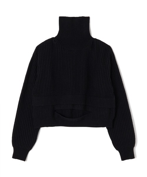 soduk（スドーク）の「【soduk】hole knit（ニット/セーター・レディース・ブラック/パープル・ONE SIZE）」の4枚目の写真