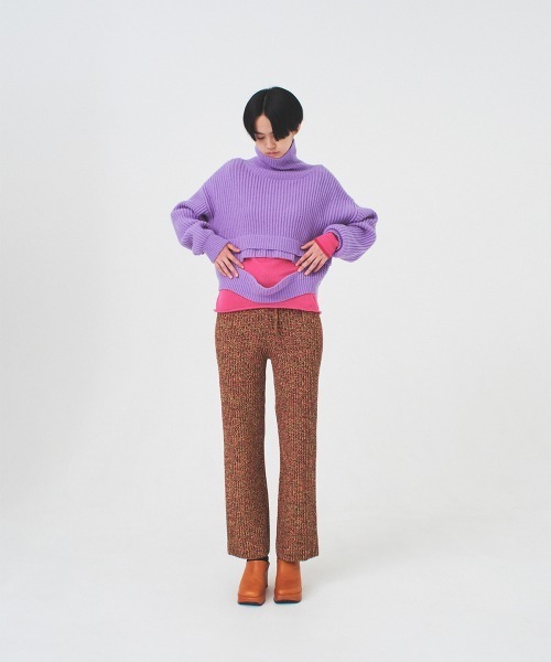 soduk（スドーク）の「【soduk】hole knit（ニット/セーター・レディース・ブラック/パープル・ONE SIZE）」の10枚目の写真