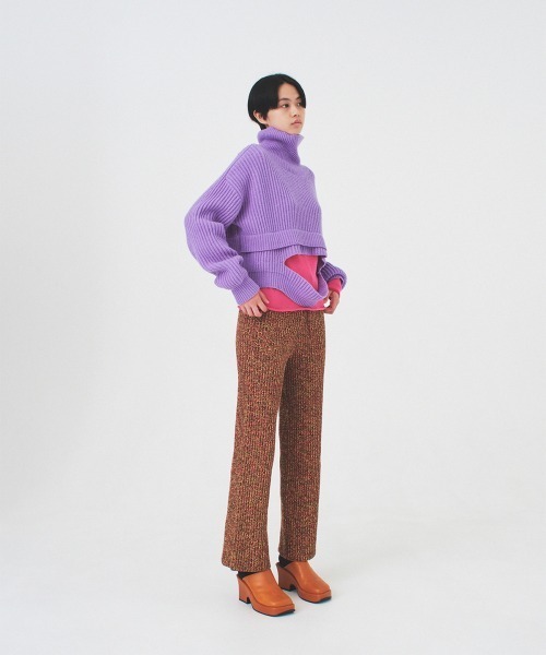 soduk（スドーク）の「【soduk】hole knit（ニット/セーター・レディース・ブラック/パープル・ONE SIZE）」の11枚目の写真