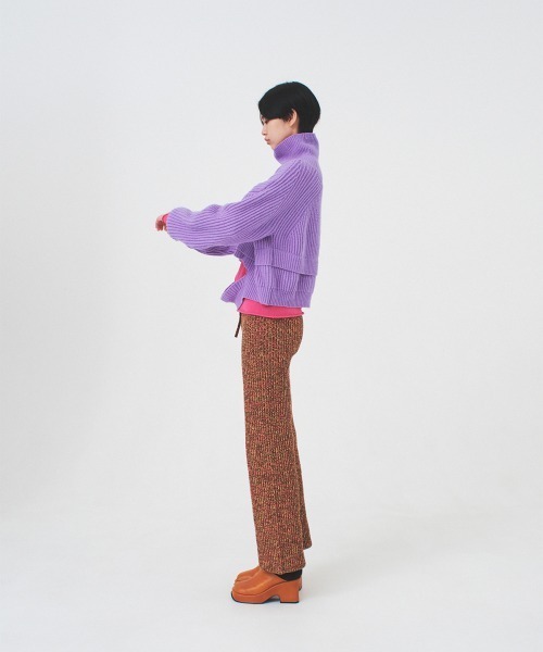 soduk（スドーク）の「【soduk】hole knit（ニット/セーター・レディース・ブラック/パープル・ONE SIZE）」の12枚目の写真