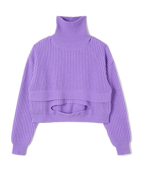 soduk（スドーク）の「【soduk】hole knit（ニット/セーター・レディース・ブラック/パープル・ONE SIZE）」の13枚目の写真