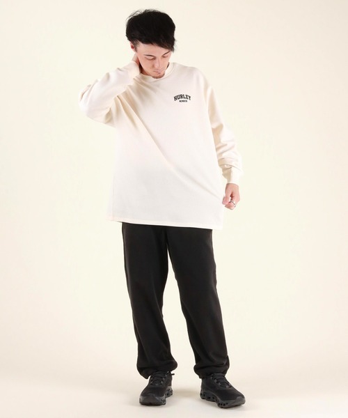 Hurley （ハーレー）の「Hurley/ハーレー ロングパンツ メンズ ロンパン フリース PTM FLEECE ICON STRT PT MUFB252017（その他パンツ・メンズ・グレイッシュベージュ/ブラック・L/M）」の4枚目の写真