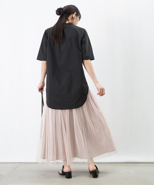 LUCA/LADY LUCK LUCA(ルカ/レディラックルカ)の「LC/LLL リバーシブルチュールプリーツスカート(スカート・レディース・グレー/ベージュ・FREE)」の6枚目の写真