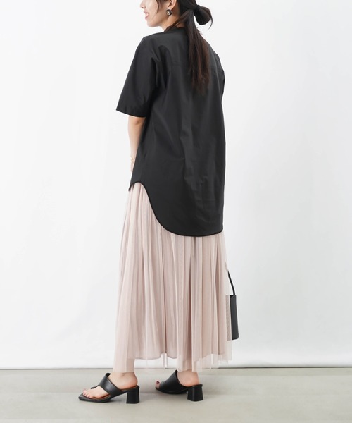 LUCA/LADY LUCK LUCA(ルカ/レディラックルカ)の「LC/LLL リバーシブルチュールプリーツスカート(スカート・レディース・グレー/ベージュ・FREE)」の5枚目の写真