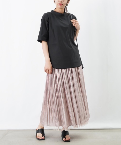 LUCA/LADY LUCK LUCA(ルカ/レディラックルカ)の「LC/LLL リバーシブルチュールプリーツスカート(スカート・レディース・グレー/ベージュ・FREE)」の13枚目の写真