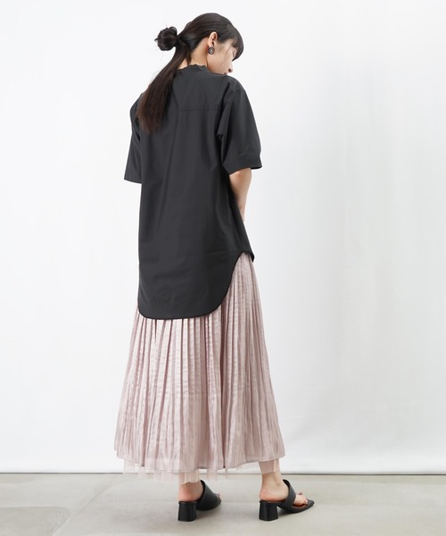 LUCA/LADY LUCK LUCA(ルカ/レディラックルカ)の「LC/LLL リバーシブルチュールプリーツスカート(スカート・レディース・グレー/ベージュ・FREE)」の16枚目の写真