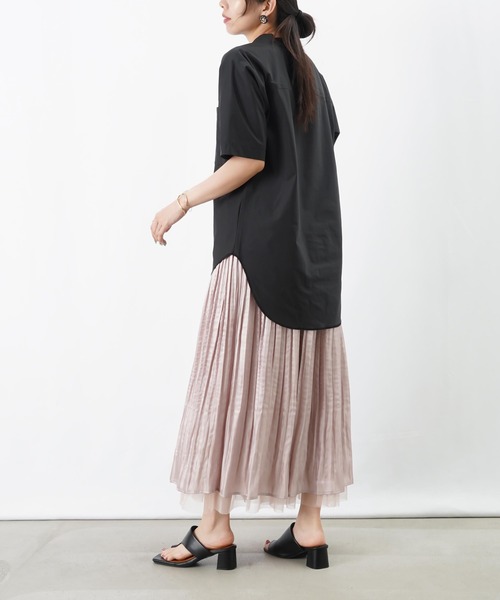 LUCA/LADY LUCK LUCA(ルカ/レディラックルカ)の「LC/LLL リバーシブルチュールプリーツスカート(スカート・レディース・グレー/ベージュ・FREE)」の14枚目の写真