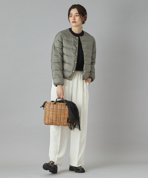 Traditional Weatherwear（トラディショナルウェザーウェア）の「Traditional Weatherwear（トラディショナル ウェザーウェア）ARKLEY ダウンジャケット（ダウンジャケット/コート・レディース・ブラック/ベージュ/グレー・01/02）」の4枚目の写真