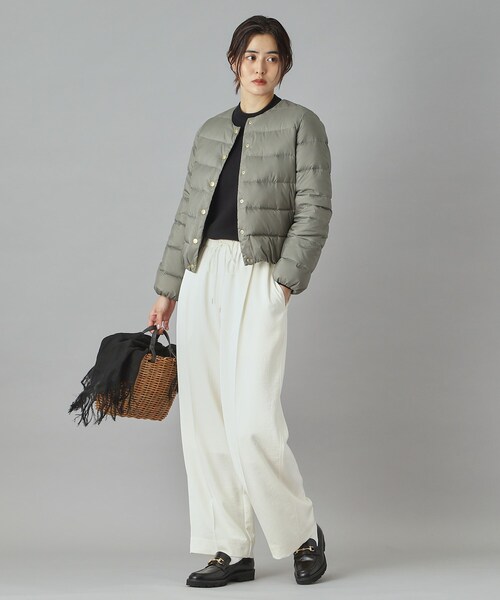 Traditional Weatherwear（トラディショナルウェザーウェア）の「Traditional Weatherwear（トラディショナル ウェザーウェア）ARKLEY ダウンジャケット（ダウンジャケット/コート・レディース・ブラック/ベージュ/グレー・01/02）」の6枚目の写真