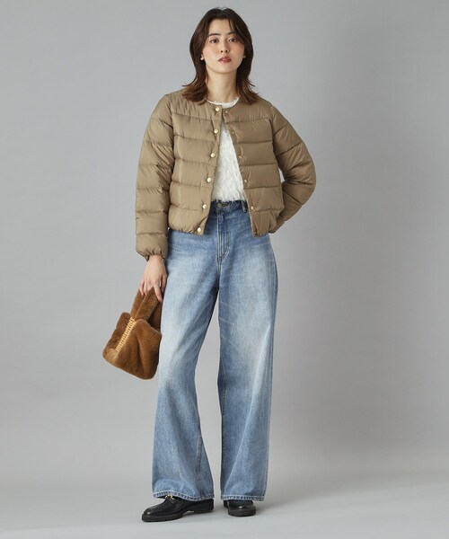 Traditional Weatherwear（トラディショナルウェザーウェア）の「Traditional Weatherwear（トラディショナル ウェザーウェア）ARKLEY ダウンジャケット（ダウンジャケット/コート・レディース・ブラック/ベージュ/グレー・01/02）」の11枚目の写真