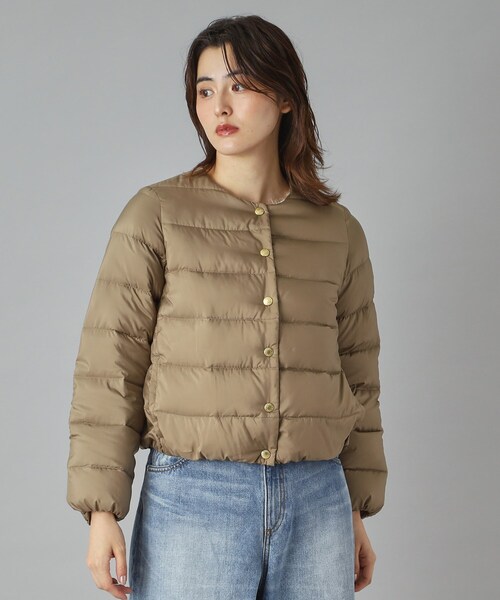 Traditional Weatherwear（トラディショナルウェザーウェア）の「Traditional Weatherwear（トラディショナル ウェザーウェア）ARKLEY ダウンジャケット（ダウンジャケット/コート・レディース・ブラック/ベージュ/グレー・01/02）」の13枚目の写真