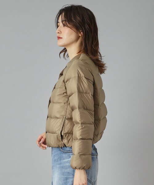 Traditional Weatherwear（トラディショナルウェザーウェア）の「Traditional Weatherwear（トラディショナル ウェザーウェア）ARKLEY ダウンジャケット（ダウンジャケット/コート・レディース・ブラック/ベージュ/グレー・01/02）」の14枚目の写真