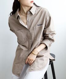 le.coeur blanc | 刺繍カラーダブルポケットオーバーシャツ(シャツ/ブラウス)