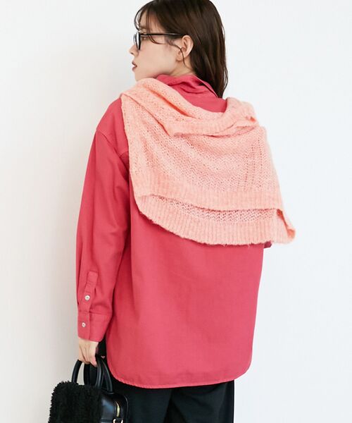 le.coeur blanc（ルクールブラン）の「刺繍カラーダブルポケットオーバーシャツ（シャツ/ブラウス・レディース・ピンク系その他/ダークグレー/サンドベージュ・38）」の22枚目の写真