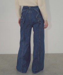 Mirette（ミレット）の「バックリボンハイウエストデニムパンツ / Back Ribbon High Waist Denim Pants（デニムパンツ）」