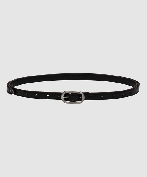 SUGARHILL(シュガーヒル)の「OVAL BUCKLE BELT(ベルト・メンズ・ブラック×シルバー/ブラック×ゴールド・0)」の2枚目の写真