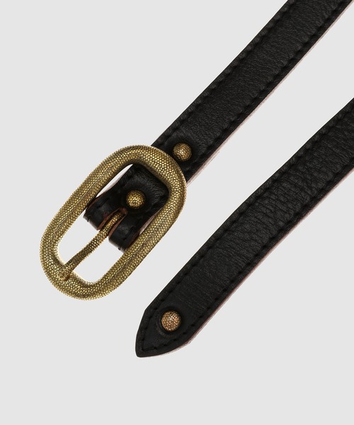 SUGARHILL(シュガーヒル)の「OVAL BUCKLE BELT(ベルト・メンズ・ブラック×シルバー/ブラック×ゴールド・0)」の6枚目の写真