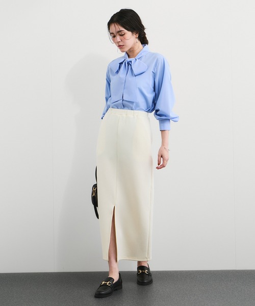 ブロードボウタイシャツブラウス ブロードボウタイシャツブラウス|allureville OFFICIAL SITE / ONLINE