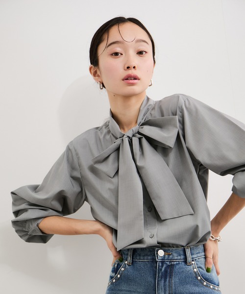 セール】ブロードボウタイブラウス（シャツ/ブラウス）｜LE CERCLE par