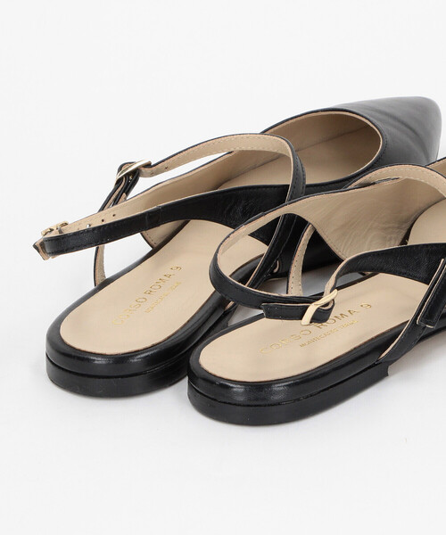 COMME CA（コムサ）の「CORSO ROMA， 9 バックストラップミュール（サンダル・レディース・ブラック/シルバー・L/M/S）」の7枚目の写真