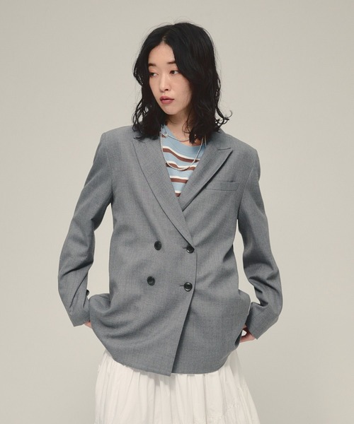 eL(エル)の「【eL】Daddy Jacket/580107(テーラードジャケット・レディース・ブラック/グレー・FREE)」の11枚目の写真