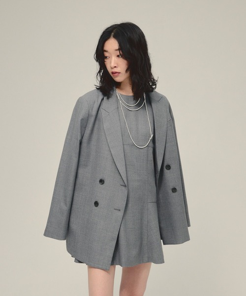 eL(エル)の「【eL】Daddy Jacket/580107(テーラードジャケット・レディース・ブラック/グレー・FREE)」の21枚目の写真