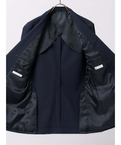 SUIT SQUARE（スーツスクエア）の「スマみえジャケット ウォッシャブル ストレッチ CROSS MOVA 織柄（スーツジャケット・メンズ・ネイビー系/カーキ系・S/M/L/LL）」の10枚目の写真