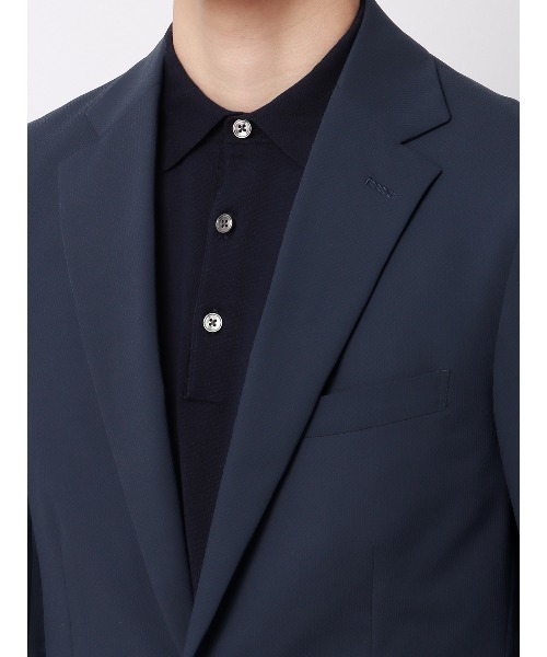 SUIT SQUARE（スーツスクエア）の「スマみえジャケット ウォッシャブル ストレッチ CROSS MOVA 織柄（スーツジャケット・メンズ・ネイビー系/カーキ系・S/M/L/LL）」の11枚目の写真