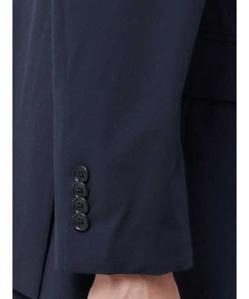 SUIT SQUARE（スーツスクエア）の「スマみえジャケット ウォッシャブル ストレッチ CROSS MOVA 織柄（スーツジャケット・メンズ・ネイビー系/カーキ系・S/M/L/LL）」の12枚目の写真