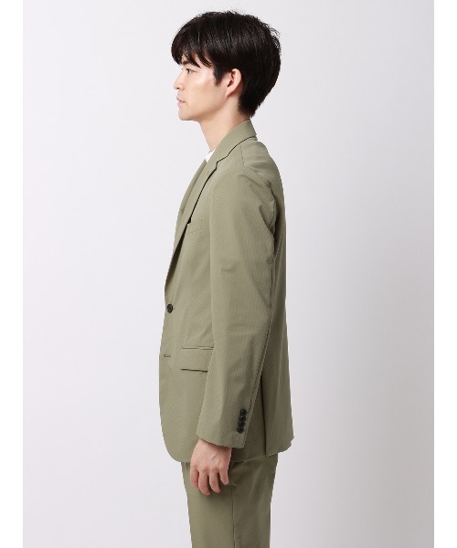 SUIT SQUARE（スーツスクエア）の「スマみえジャケット ウォッシャブル ストレッチ CROSS MOVA 織柄（スーツジャケット・メンズ・ネイビー系/カーキ系・S/M/L/LL）」の18枚目の写真