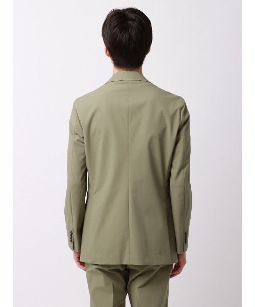 SUIT SQUARE（スーツスクエア）の「スマみえジャケット ウォッシャブル ストレッチ CROSS MOVA 織柄（スーツジャケット・メンズ・ネイビー系/カーキ系・S/M/L/LL）」の3枚目の写真
