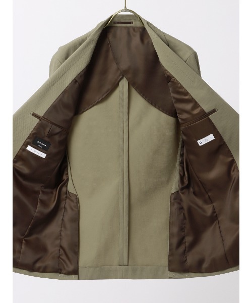 SUIT SQUARE（スーツスクエア）の「スマみえジャケット ウォッシャブル ストレッチ CROSS MOVA 織柄（スーツジャケット・メンズ・ネイビー系/カーキ系・S/M/L/LL）」の4枚目の写真