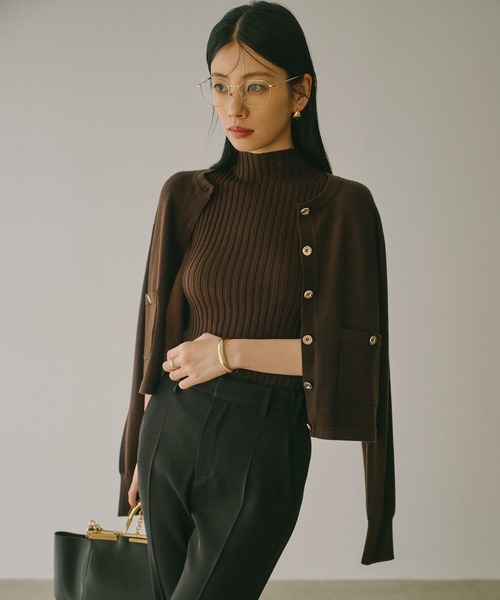 anuans(アニュアンス)の「ノースリーブウールリブニットトップス(ニット/セーター・レディース・モカ/ブラウン/アイボリー/ブラック/グレー/レッド・FREE)」の18枚目の写真