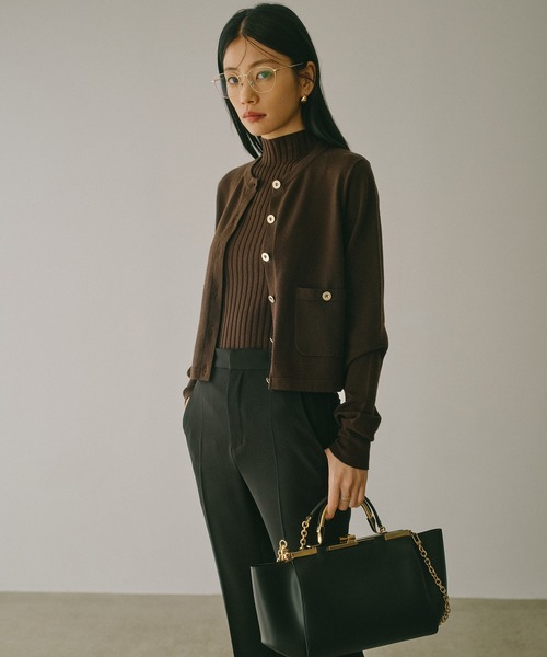 anuans(アニュアンス)の「ノースリーブウールリブニットトップス(ニット/セーター・レディース・モカ/ブラウン/アイボリー/ブラック/グレー/レッド・FREE)」の21枚目の写真