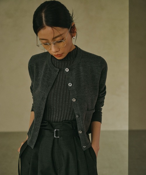 anuans(アニュアンス)の「ノースリーブウールリブニットトップス(ニット/セーター・レディース・モカ/ブラウン/アイボリー/ブラック/グレー/レッド・FREE)」の8枚目の写真