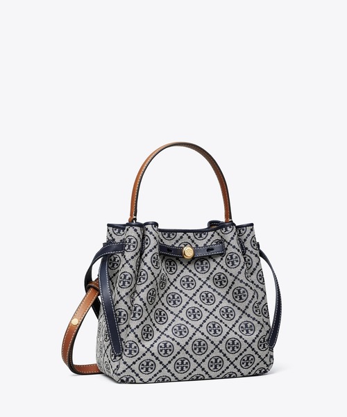 ロミー Tモノグラム バケットバッグ（ショルダーバッグ）｜TORY BURCH