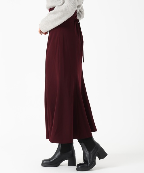 MISCH MASCH（ミッシュマッシュ）の「一部店舗限定 2025秋冬新作 ハイウエストマーメイドスカート（スカート・レディース・ブラック/ワイン/モカ・ﾌﾘ-）」の6枚目の写真