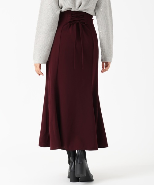 MISCH MASCH（ミッシュマッシュ）の「一部店舗限定 2025秋冬新作 ハイウエストマーメイドスカート（スカート・レディース・ブラック/ワイン/モカ・ﾌﾘ-）」の7枚目の写真